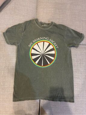 Olive Green Graphic Short Sleeve Tee